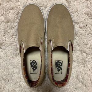 Tan Slip-On Vans